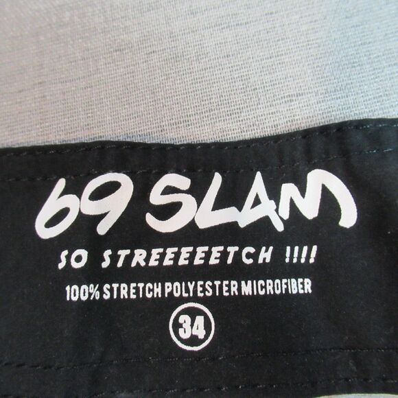 69 Slam Board Shorts Mens Size 34 Graphic Ladies Bikinis Swim Surf Ocean Beach - Picture 2 of 15